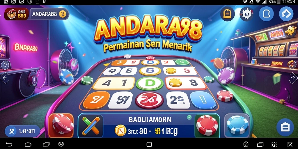 Tampilan gameplay seru di ANDARA88 dengan grafik menarik.