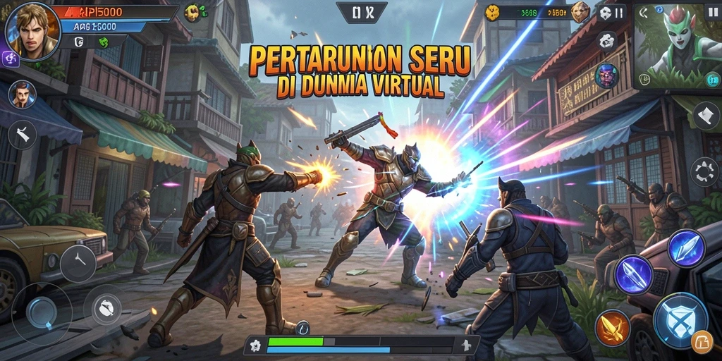 Tampilan gameplay intens dari API5000 dengan aksi pertarungan mendebarkan.