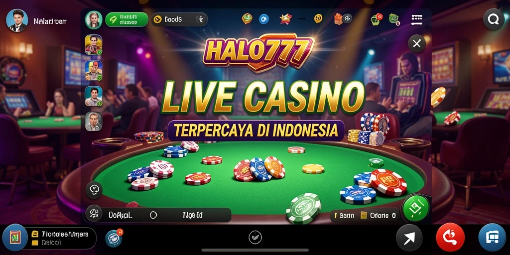 Gameplay menarik di HALO777 dengan dealer langsung dan pengalaman kasino autentik.