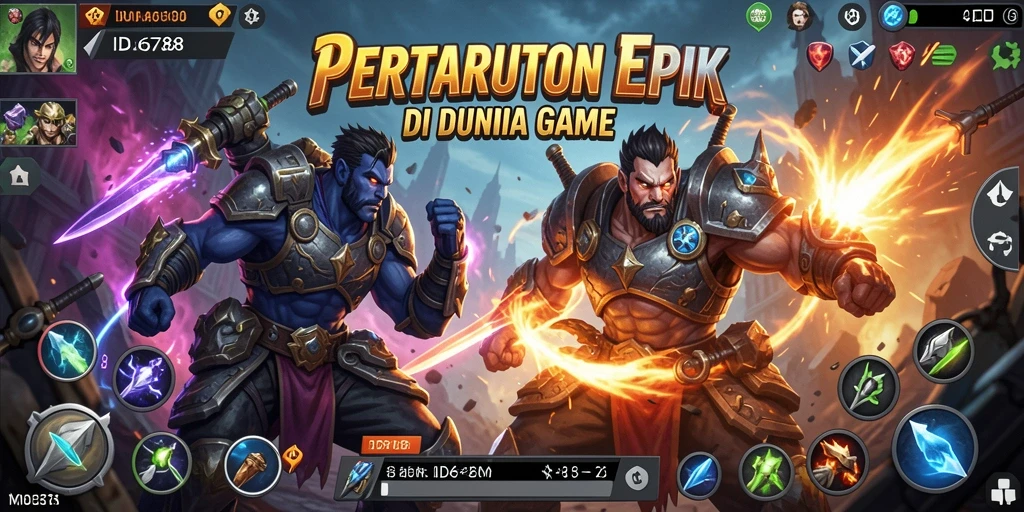 Screenshot ID6788 menampilkan pertarungan seru dengan efek visual menawan.