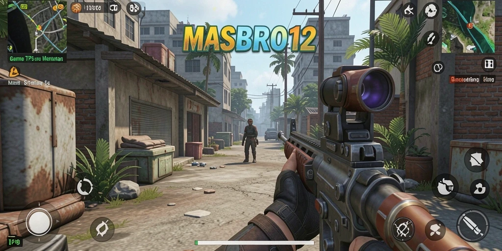 Tampilan gameplay intens dan seru dari MASBRO12 saat berlangsung.