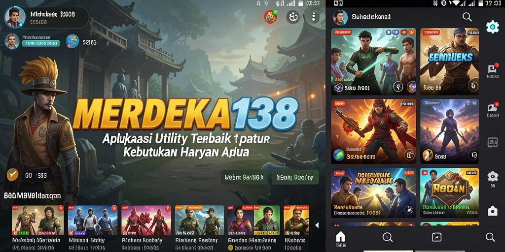 Tampilan antarmuka MERDEKA138 yang intuitif dan mudah digunakan.