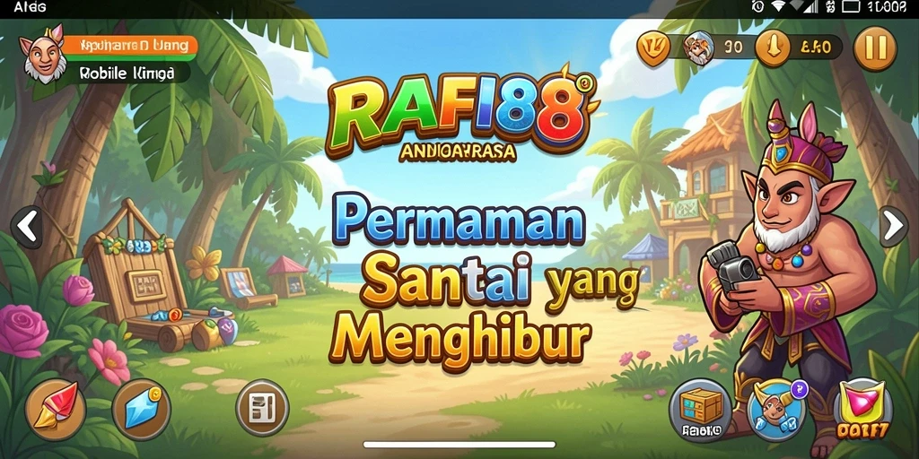Screenshot gameplay RAFI88 menunjukkan suasana santai dan interaktif.