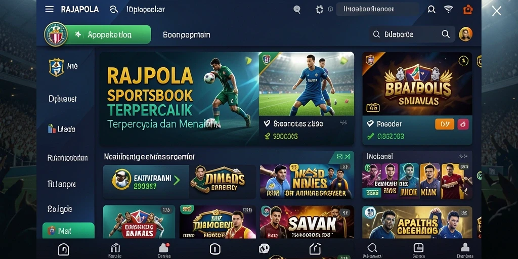 Tampilan menarik dari gameplay Sportsbook di RAJAPOLA.