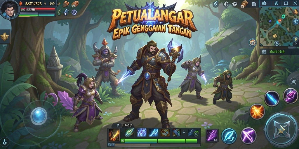 Tampilan gameplay ketegangan dalam RATU303 MMORPG.