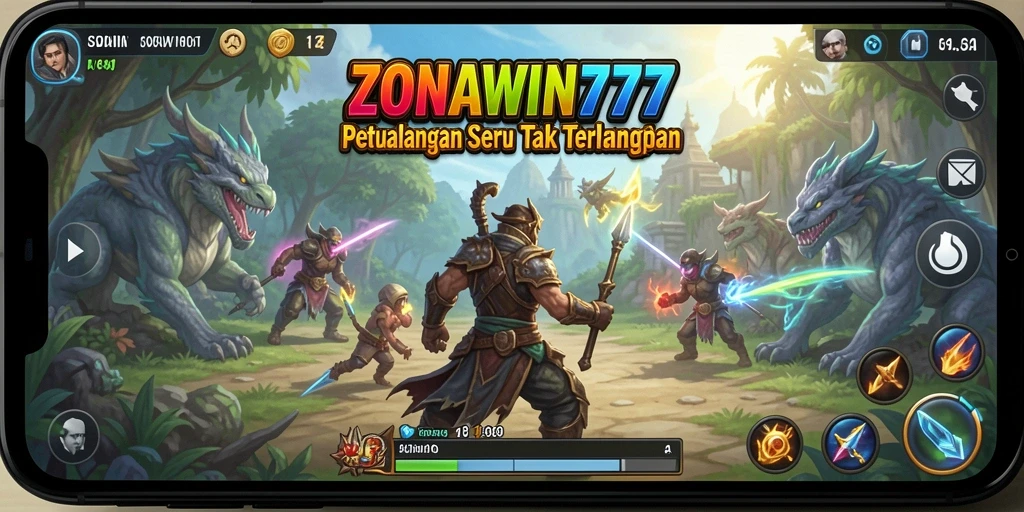 Tampilan gameplay ZONAWIN777 yang penuh aksi dan petualangan.